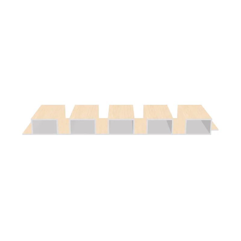 EVOWOOD PANELLING PEH0424-Q190C BEECH WOOD WPC HOMOGENOUS FLUTED